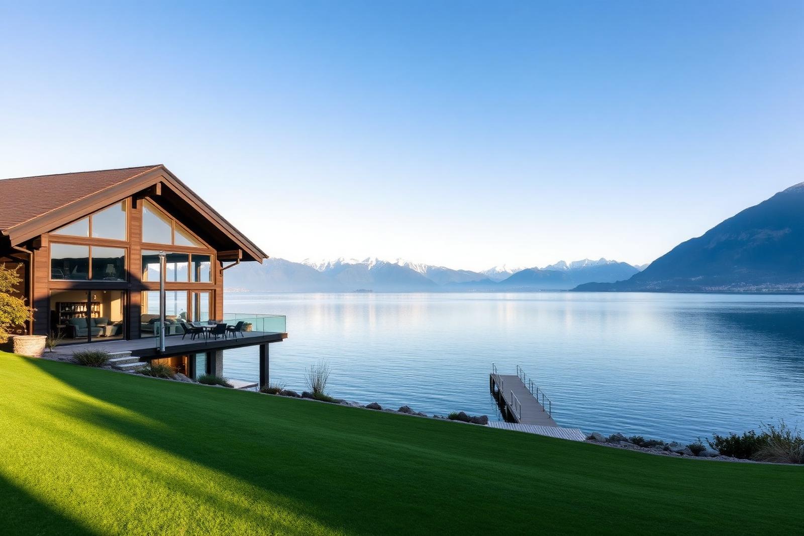 Lake Geneva waterfront villa