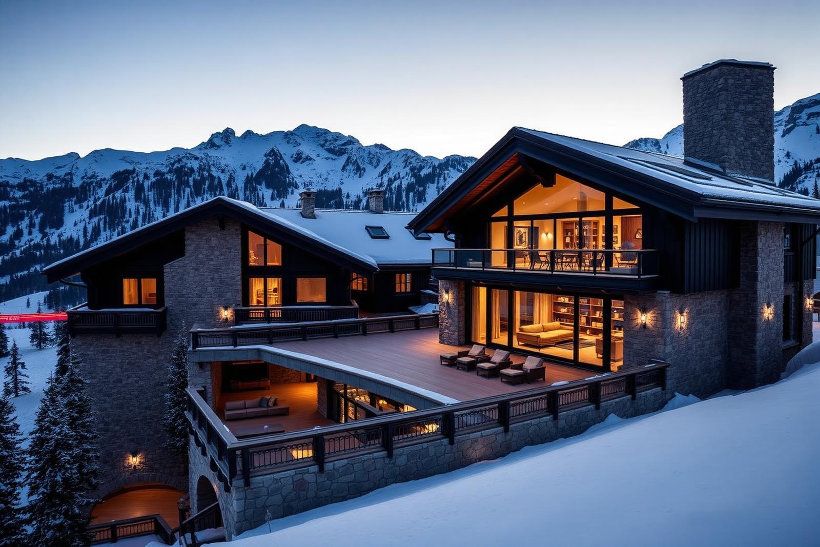 Alpine chalet with panorama